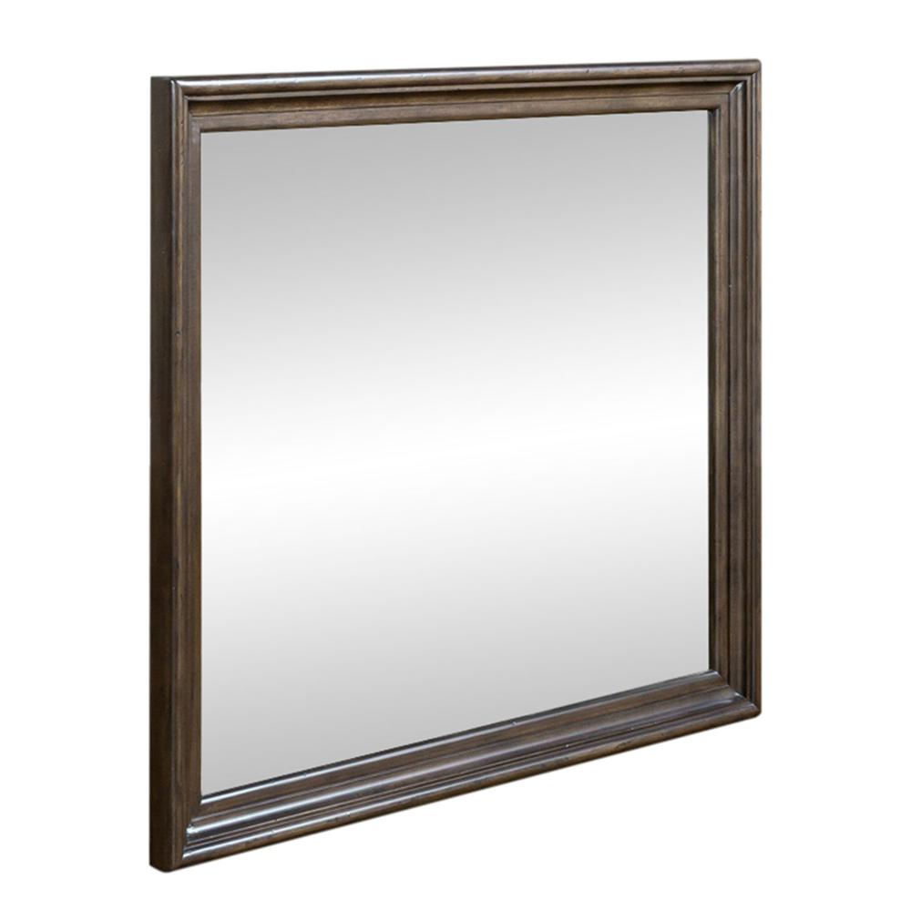 Big Valley Mirror in Brownstone w/ Heavy Distressing