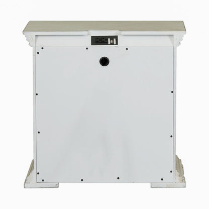2 Drawer Night Stand w/ Charging Station