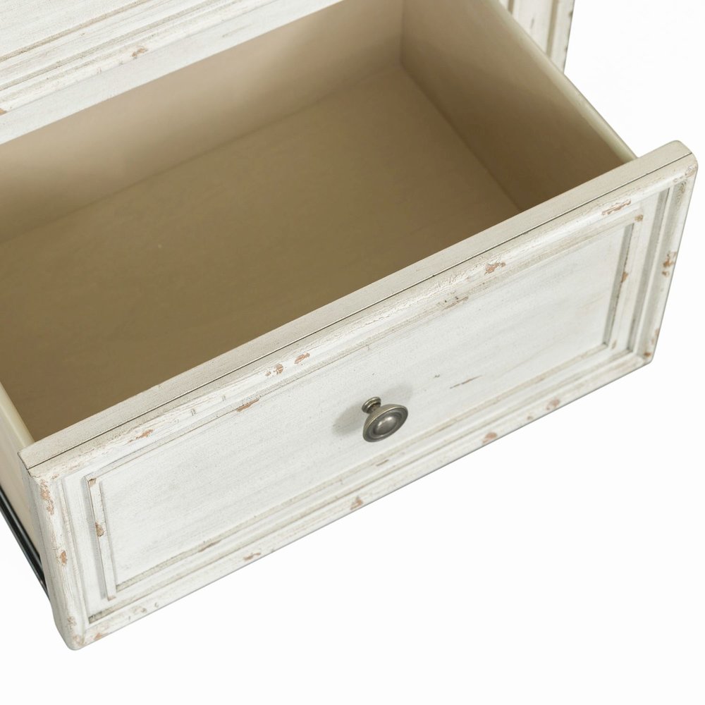 2 Drawer Night Stand w/ Charging Station