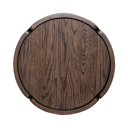 Warren Park 3 Piece Table Set - Oval Cocktail, 2 End Tables, Coffee Brown Oak