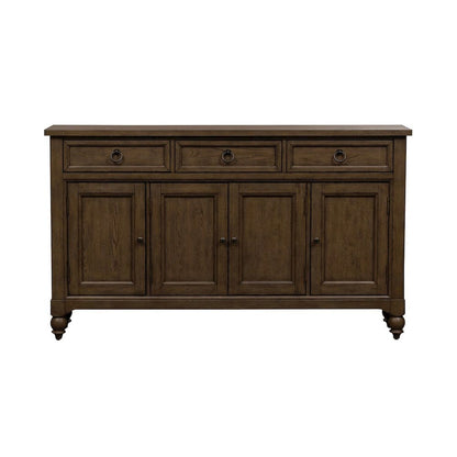 Americana Farmhouse Hall Buffet in Dusty Taupe