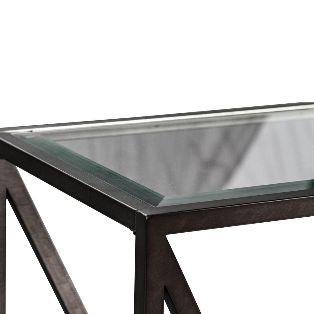 Arista End Table in Cobblestone Brown w/ Gray Dusty Wax Hang-up