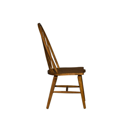 Hearthstone Ridge Windsor Back Side Chair-Set of 2 in Tobacco