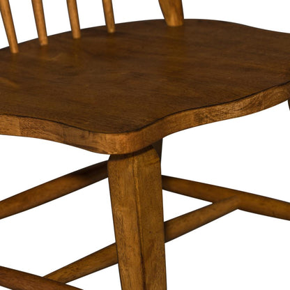 Hearthstone Ridge Windsor Back Side Chair-Set of 2 in Tobacco