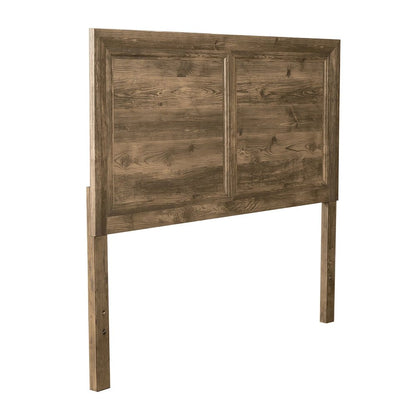 Ridgecrest Queen Panel Bed Headboard Urban Bedroom - Cobblestone Brown