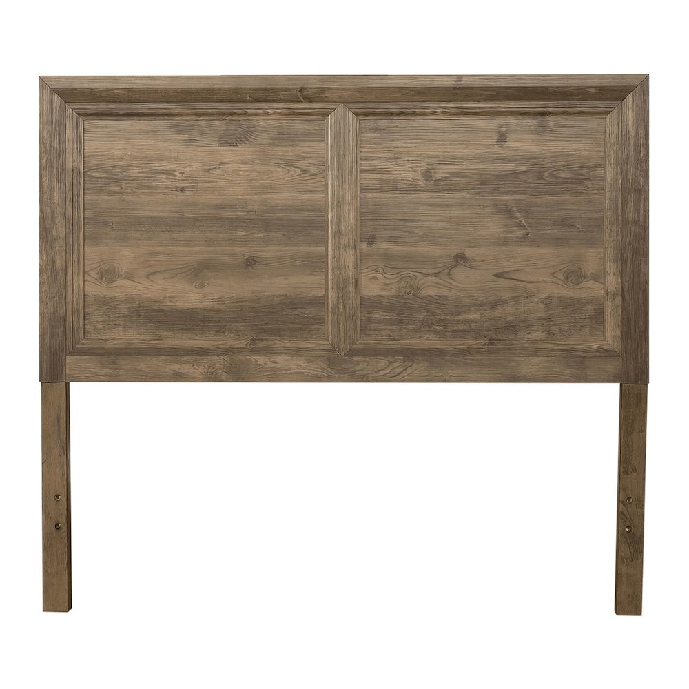 Ridgecrest Queen Panel Bed Headboard Urban Bedroom - Cobblestone Brown