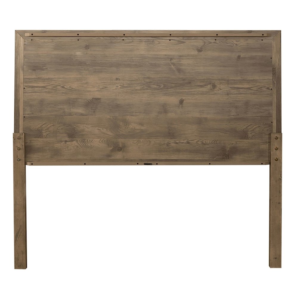 Ridgecrest King Panel Bed Headboard Urban Bedroom - Cobblestone Brown