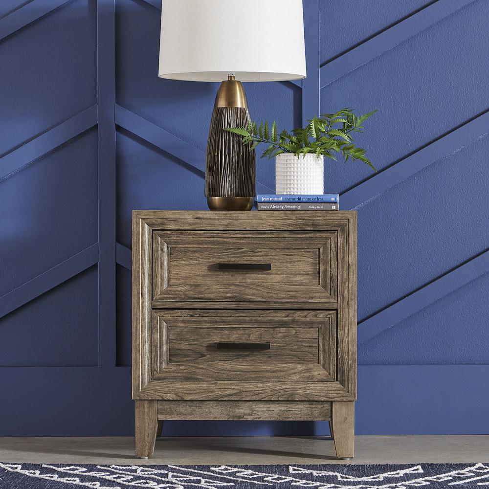 Ridgecrest 2 Drawer Night Stand in Cobblestone