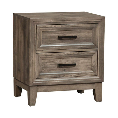 Ridgecrest 2 Drawer Night Stand in Cobblestone
