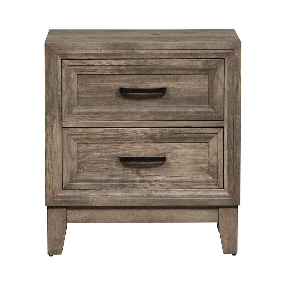 Ridgecrest 2 Drawer Night Stand in Cobblestone