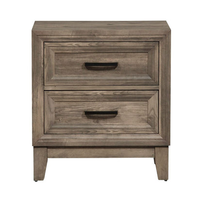 Ridgecrest 2 Drawer Night Stand in Cobblestone