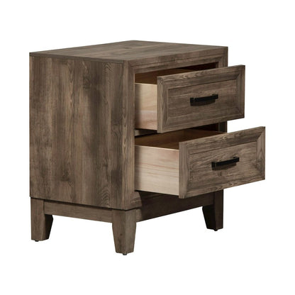 Ridgecrest 2 Drawer Night Stand in Cobblestone