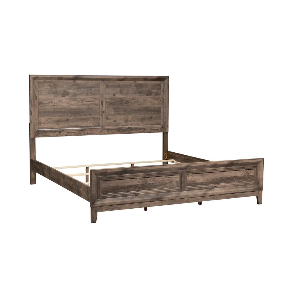 Ridgecrest King California Panel Bed in Cobblestone