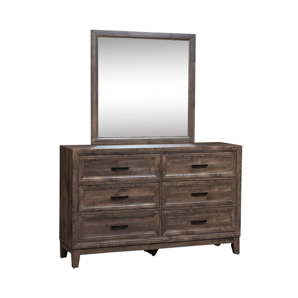 Ridgecrest Dresser & Mirror in Cobblestone