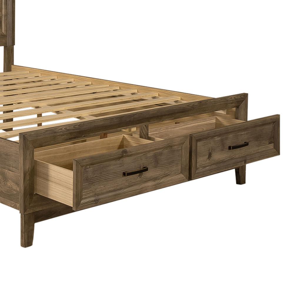 Ridgecrest King Storage Bed in Cobblestone