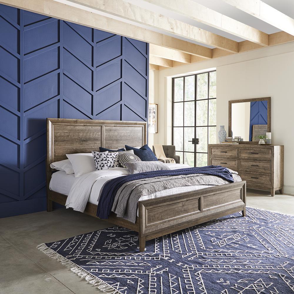 Ridgecrest Queen Panel Bed in Cobblestone