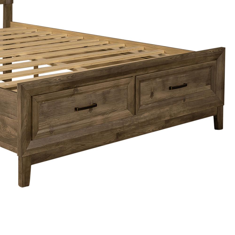 Ridgecrest Queen Storage Bed in Cobblestone