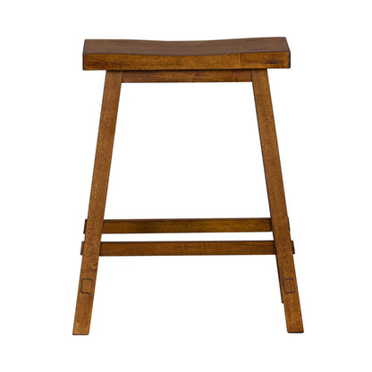 Creations 24 Inch Sawhorse Counter Stool - Tobacco (RTA) in Various