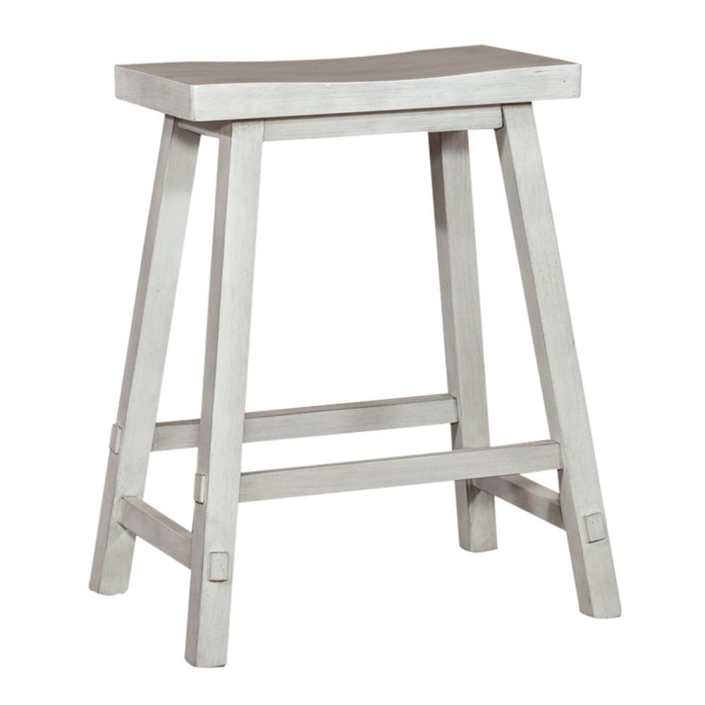 Creations 24 Inch Sawhorse Counter Stool - White in Various