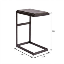Gray Laptop Table with Solid and Manufactured Wood for Contemporary Workspaces