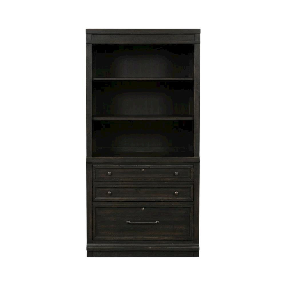 Vintage Chalkboard 2-Piece Hutch and Cabinet Set with Rubberwood Veneers
