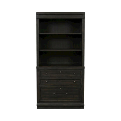 Vintage Chalkboard 2-Piece Hutch and Cabinet Set with Rubberwood Veneers