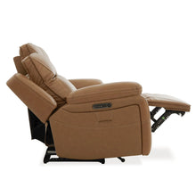 Power Recline Sofa & Recliner with Charging Ports - York Butternut Leather
