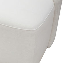 Accent Dining Chairs with Castors - Rounded Back - Ivory Upholstry - Set of Four