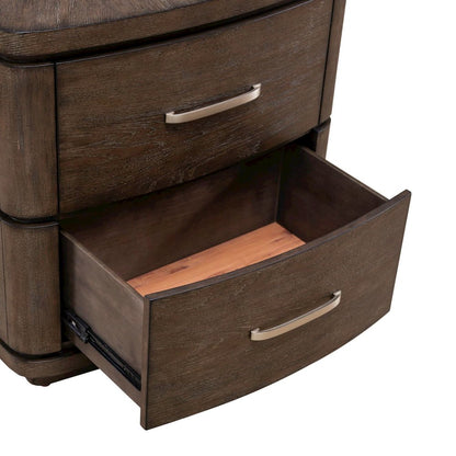 Queen Panel Bed with LED Touch Light, Dresser & Mirror, Night Stand