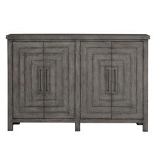 Modern Farmhouse Buffet in Dusty Charcoal w/ Heavy Distressing