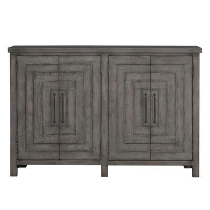 Modern Farmhouse Buffet in Dusty Charcoal w/ Heavy Distressing