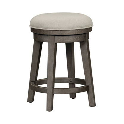4 PcLiving Room Set with Charging Station - Distressed Dusty Charcoal Oak Wood