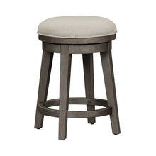 4 PcLiving Room Set with Charging Station - Distressed Dusty Charcoal Oak Wood