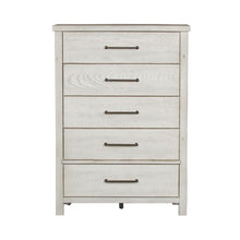 Modern Farmhouse 5 Drawer Chest in Flea Market White w/ Heavy Distressing