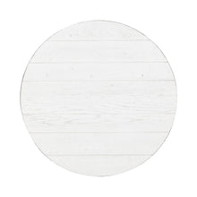 Splay Leg Round Cocktail Flea Market White w/ Heavy Distressing