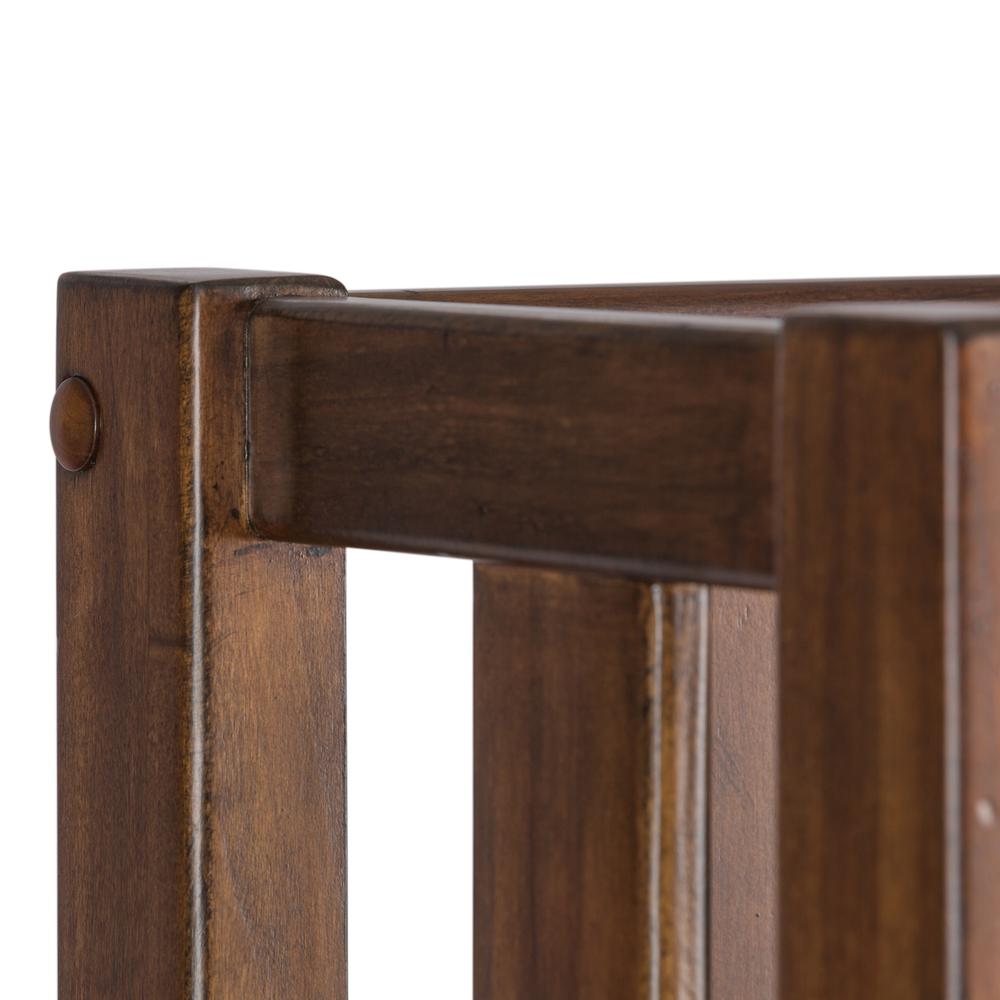 Arlington House Open Bookcase in Cobblestone Brown