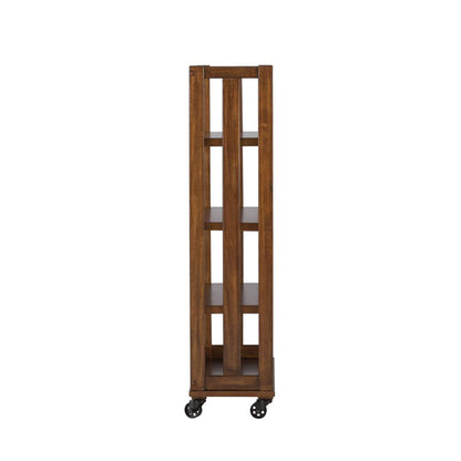 Arlington House Open Bookcase in Cobblestone Brown