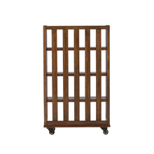 Arlington House Open Bookcase in Cobblestone Brown