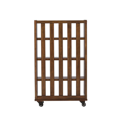 Arlington House Open Bookcase in Cobblestone Brown