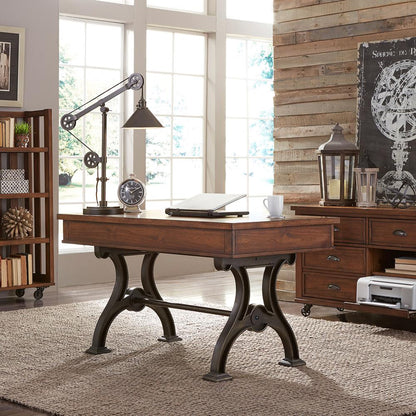 Arlington House 3 Piece Desk Set in Cobblestone Brown