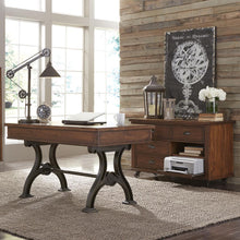 Arlington House Complete 2 Piece Desk in Cobblestone Brown