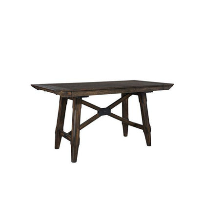 Double Bridge 5 Piece Gathering Table Set in Dark Chestnut