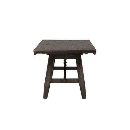 Double Bridge 5 Piece Trestle Table Set in Dark Chestnut