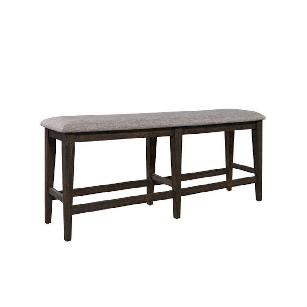 Double Bridge 6 Piece Gathering Table Set in Dark Chestnut