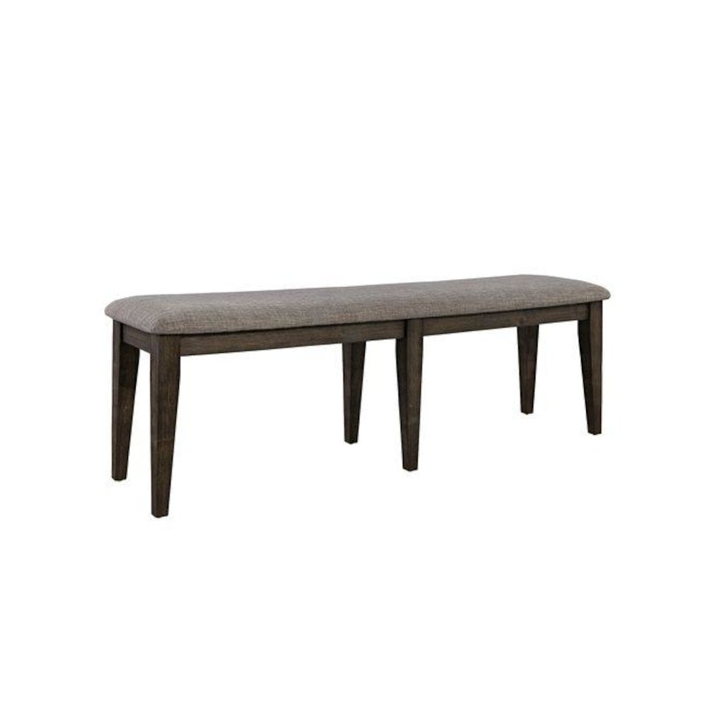 Double Bridge 6 Piece Trestle Table Set in Dark Chestnut