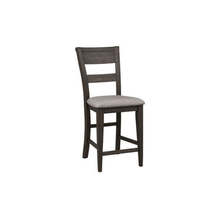 Double Bridge 7 Piece Gathering Table Set in Dark Chestnut