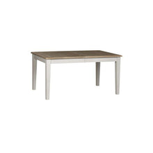5 Piece Rectangular Table Set Soft White Wash w/ Wirebrushed Gray Top
