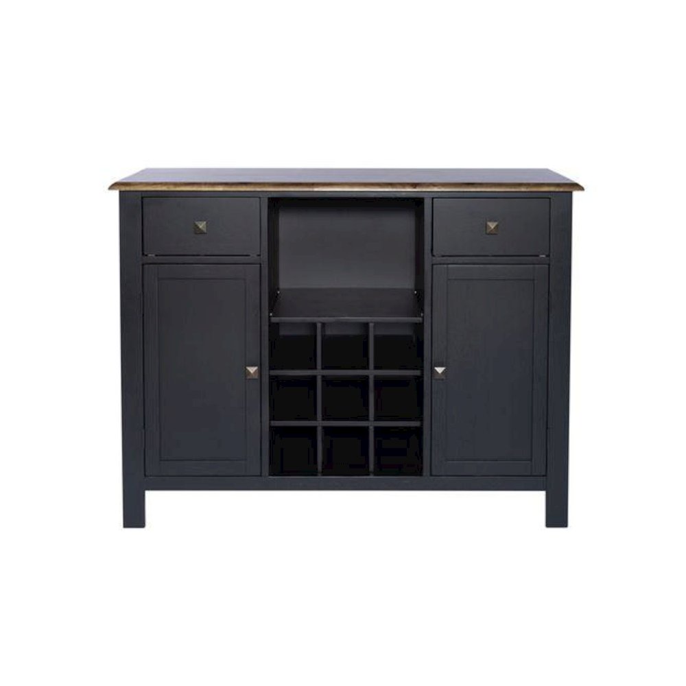Carolina Crossing Server- Black in Black w/ Antique Honey Top