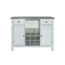 Carolina Crossing Server- White in White w/ Antique Honey Top