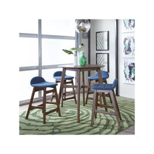 Space Savers 5 Piece Gathering Table Set in Satin Walnut